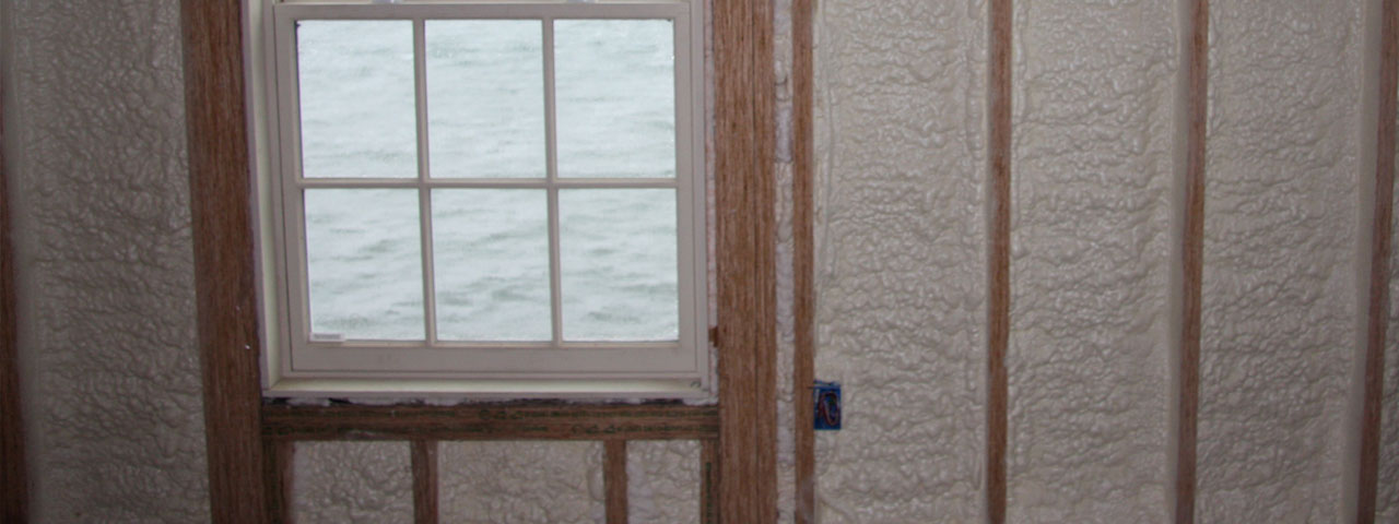 Spray foam strengthens walls Spray foam strengthens walls